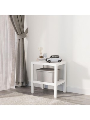 Gy Atelier Modüler 2 Katlı Çok Amaçlı Plastik Raf - 38X50X29 cm Banyo, Mutfak ve Tezgah Üstü Organizeri - Aletsiz Kolay Kurulum (Beyaz)