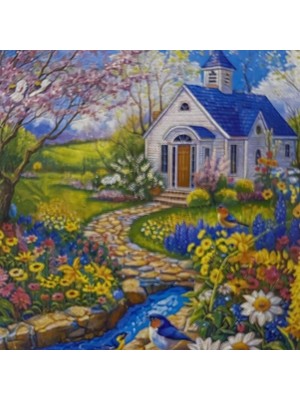 Gy Atelier 5d Yapışan Boncuk Mozaik Tablo 30 * 40 cm L19