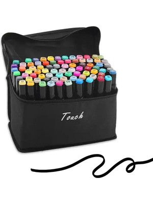 Gy Atelier Touch Marker 60 Renk Çantali Set, Çift Uçlu Twin Marker