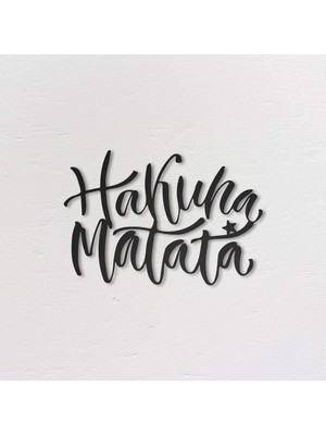 Gy Atelier Hakuna Matata - Dekoratif Metal Dekor Duvar Tablo - Duvar Süsü