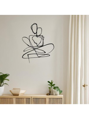 Gy Atelier Minimalist Metal Duvar Dekoru – Modern Salon ve Ofis Süsü