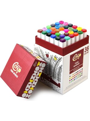Gy Atelier 36 Adet Çift Taraflı Artist Marker Kalemi 36 Renk