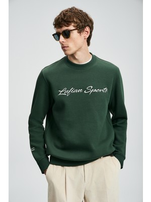 Lufian Loved Erkek Sweatshirt Çimen Yeşili