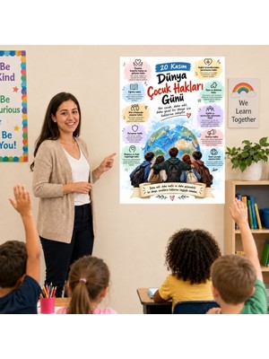 Ti Play Dünya Çocuk Hakları Günü 50X70 cm  Karton Afiş