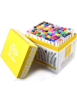Gy Atelier 80 Adet Çift Taraflı Artist Marker Kalemi 80 Renk