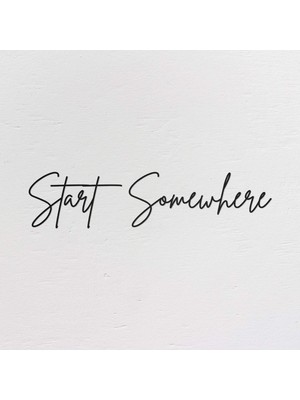 Gy Atelier Start Somewhere - Metal Poster Dekoratif Metal Dekor Duvar Tablo - Duvar Süsü