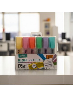 Gy Atelier 6 Lı Highlighter Fosforlu Kalem Seti Pastel Serisi