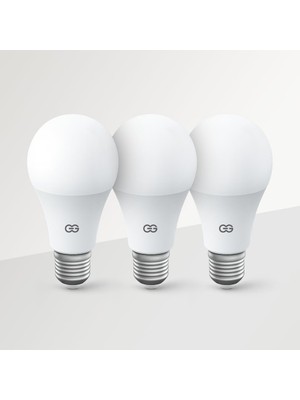 Gy Atelier Günsan 3'lü LED Ampul 5W Beyaz Işık E27 (6500K 475 Lümen 3 Adet)