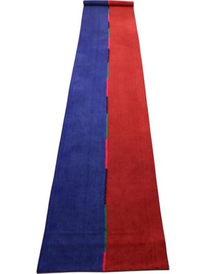 Gy Atelier Zehra Abla Halı El Dokuma Benzersiz Dekorluk Devasa Kuşak Yolluk Yörük Yün Kilim 6283 Çok RENKLI-100 x 520