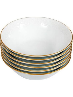 Gy Atelier Güral Porselen Bahar Dalı Yaldızlı 6 Adet (14CM Çorba Kasesi)