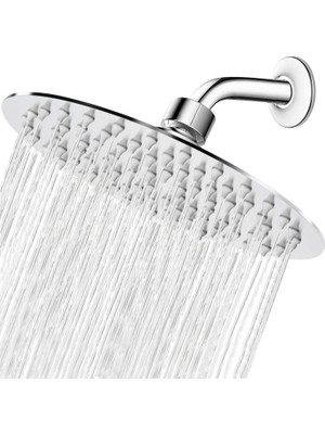 Gy Atelier Yağmur Duş Başlığı, Ultra Ince Tasarım-Basınç Arttırma, Harika Bazı Deneyimler, Yüksek Akışlı Paslanmaz Çelik Yağış Duş Başlığı (20 Cm, Krom Kaplama)