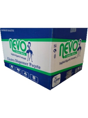 Gy Atelier Nevo 3 Katlı Masaüstü Dispenser Peçete - 3 Kat - 21X24 Cm. - 200 Adetlik 18 Paket/koli