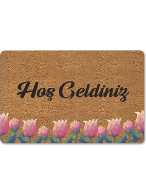 Gy Atelier M&amp;h Quality(73) Kedicikler Temalı Coco Görünümlü Dekoratif Dış Kapı Önü ve Iç Mekan Paspası Gümüş 45 x 70