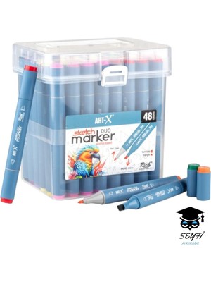 Tr Sketch Marker Çift Taraflı Çizim Kalem Seti Art-X Rich Yüksek Kalite Kalıcı Mürekkep Iade