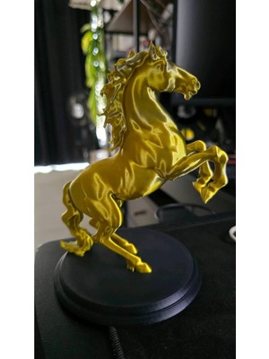 Gy Atelier 15CM Şaha Kalkmış At Figürü 15 cm – Gold Renk Modern Ev Dekorasyon Aksesuarı