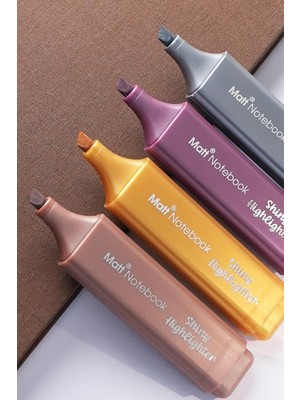 Gy Atelier 4'lü Highlighter Metalik Renk Fosforlu Kalem Seti