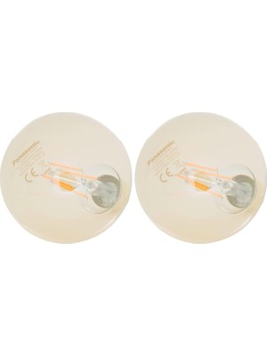 Gy Atelier E27 Fil G95 Lamba, Sarı Işık 7W 630LM 2000K Gold (2 Paketi)