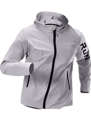 Tr Ghassy Co.erkek Sportif Run Baskılı Rüzgar ve Su Geçirmez File Astar Yürüyüş Spor Fitness