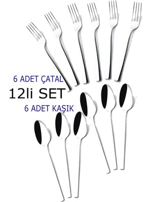 Gy Atelier 12'li Set Paslanmaz Çelik Çatal Kaşık Seti