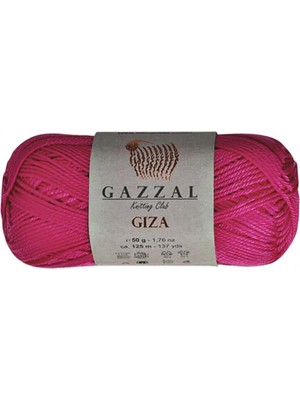Gy Atelier Gazzal Giza Amigurumi Pamuk Cotton Koton Merserize El Örgü Ipi 50 gr 2469 Fuşya