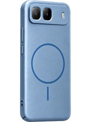 İlkyaz Fashion Infinix Hot 60I 5g Mika Pc Magsafe Kapak - Açık Mavi