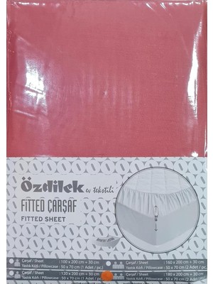 Gy Atelier Özdilek Fıtted Yastıklı Çarşaf 160X200+30 K.mercan