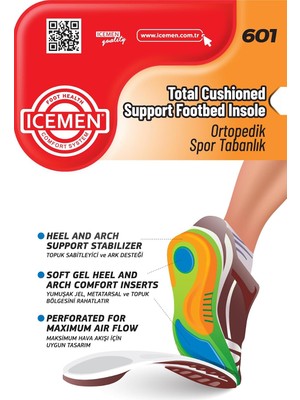 Gy Atelier 601 Sport Tabanlık, Spor Tabanı, Ayak Desteği, Rahat Ayak, Sağlıklı Adımlar (Siyah, 42-43)