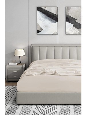 Gy Atelier Puella |%100 Pamuk Lastikli Bebek Çarşaf | 70 x 140 Ekru