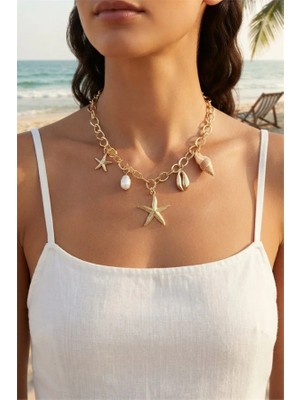 Keyifli Moda Maris Deniz Yıldızı Charm Kolye TG27BKO11164