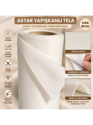 Kendinden Yapışkanlı Telası 80 x 50 cm – Renk Astar Tela