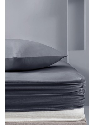 Tr Yataş Bedding Noah Lastikli Çarşaf (200X200 Cm) - Antrasit