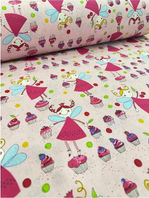 Desenli Poplin Kumaş 1 Metre Nevresimlik Yastıklık Çarşaflık KUMAŞ(100X140CM)
