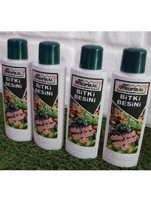 Tr Bitki Besini 4 Adet 225 ml Yeşil Yapraklı Bitkiler Için Sıvı Gübre Bitki Vitamini Benjamin