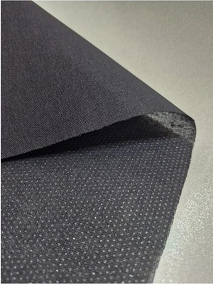 Dok Tela Siyah Tek Taraf Yapışkanlı Telası (Yaka Tela) Ütü Ile Yapışan Dok Tela EN:90CM