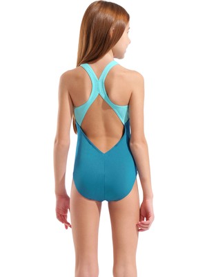 Arena Bold Swimsuit V Back Kız Çocuk Yüzücü Mayo