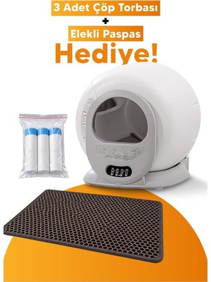 Tr Akıllı Otomatik Kedi Tuvaleti | Wi-Fi Kontrollü & Otomatik Temizleme & Koku Önleyici & Uv Ste