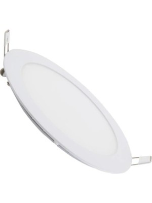 Noas Sıva Altı Slim Led Panel 12W Beyaz Işık Yuvarlak İç Çap 15,3 cm Dış Çap 16,5 cm