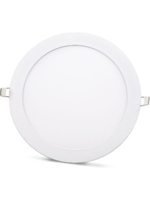 Noas Sıva Altı Slim Led Panel 15W Beyaz Işık Yuvarlak İç Çap 17,4 cm Dış Çap 18,7 cm