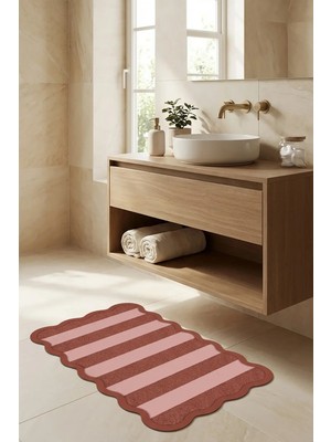 Decomia Home Dijital Kaymaz Yıkanabilir Renkli Modern Banyo Paspası Banyo Halısı