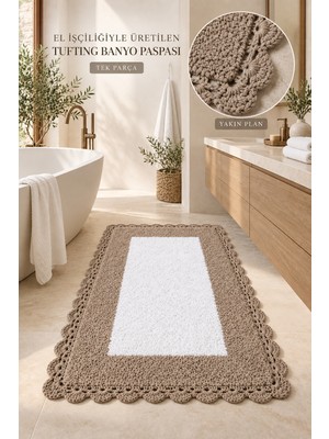 Alanur Home Alanur Bodrum Tufting Cotton Pamuklu El Işi Örgülü Paspas 108 (80 x 135 Cm)
