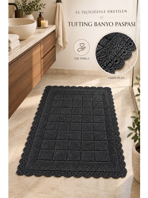 Alanur Home Alanur Bodrum Tufting Cotton Pamuklu El Işi Örgülü Paspas 109 (70 x 120 Cm)