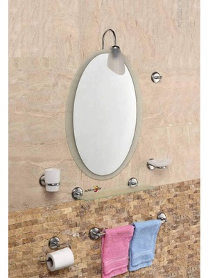 Dev Büyük 8li 63X43CM Otel Banyo Cafe Wc Tuvalet Lavabo Ayna Seti