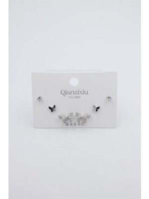 Hace Bazaar Çoklu Set Küpe - Gümüş