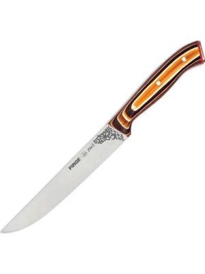 Hace Bazaar 32050 Elite Mutfak, Ekmek Bıçağı 15,5 cm - Kahverengi Perçinli Kompozit Sap
