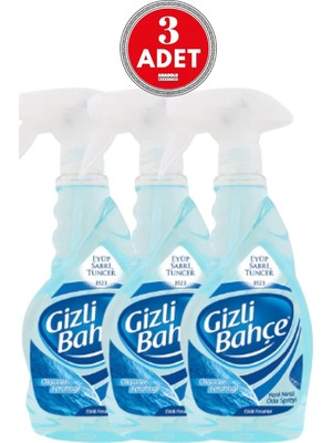 Eyüp Sabri Tuncer Gizli Bahçe Oda Kokusu Okyanus Ferahlığı 500 ml x 3 Adet