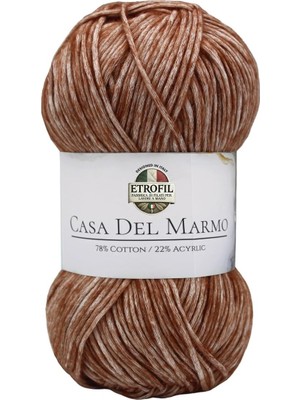 Tr Casa Del Marmo Örgü Ipi Koyu Kahve%78 Pamuk%22 Akrilik 50GR 130M (77273)