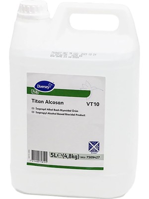Tr Titan Alcosan VT10 Yüzey Dezenfektanı Biyosidal Ürün 5l 4,8 kg