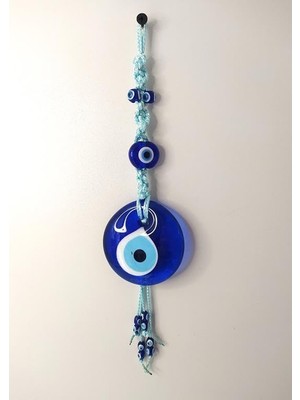 Tr Cam Nazar Kötü Göz Kovucu Hand Made Ağaç Duvar Dekorasyonu Makrome Nazarlık Duvar Ağaç Ev