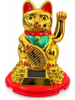 MiraLive Güneş Enerjili Sallanan Şans Kedisi - Maneki Neko ALK6161