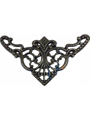 MiraLive Dekoratif Köşe Süsü, Köşelik - Büyük, 31X55MM, Antik, 100 Adet